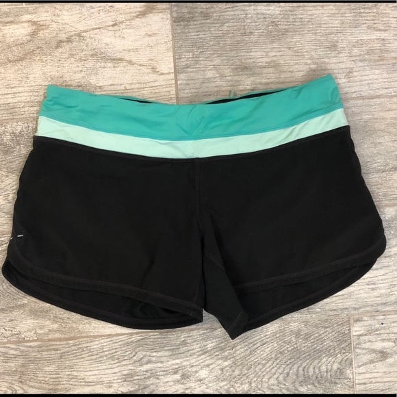 Black Lululemon shorts, size 8